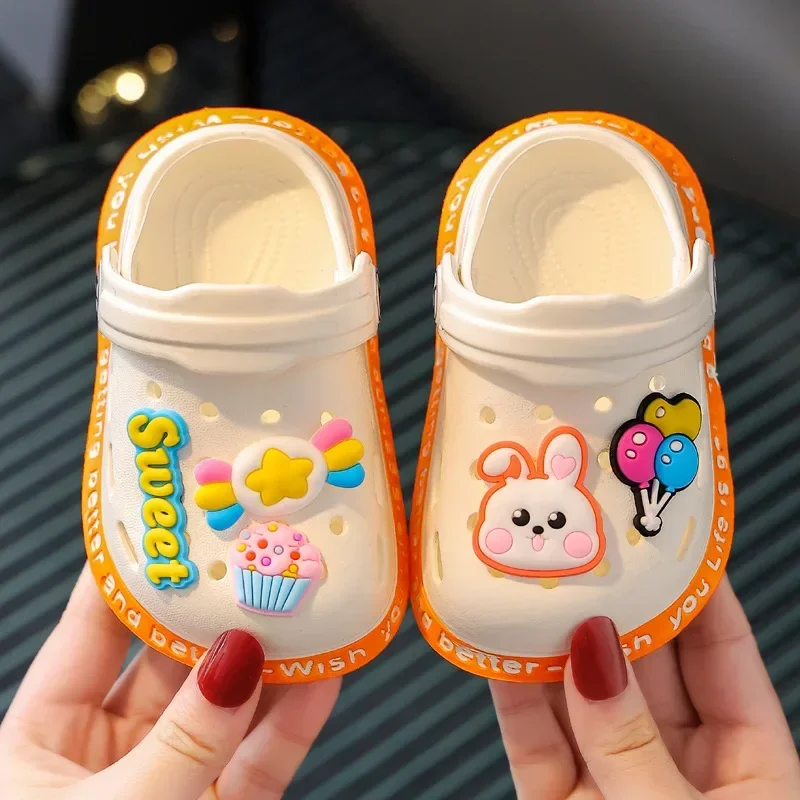 Summer Children Garden Clogs Shoes Boys&Girls Beach Sandal Kids Lightweight Breathable Cute Cartoon Slip Baby Slippers thumbnail 3