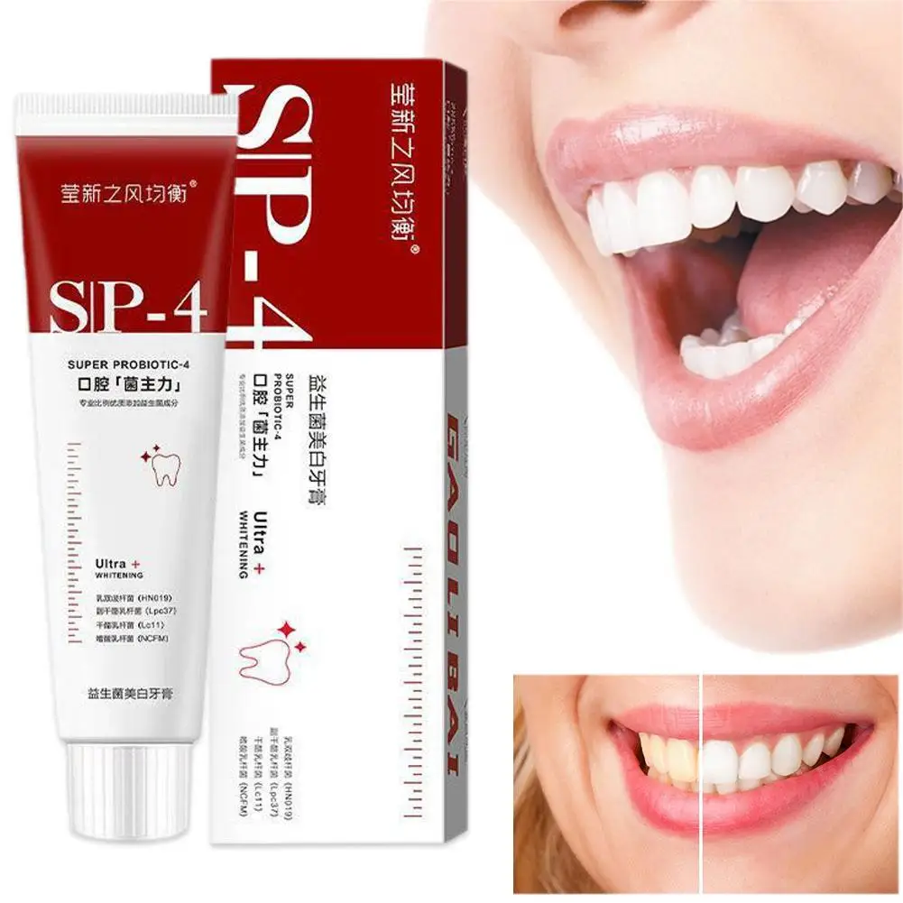Sip-4 Probiotic Toothpaste Brightening Stain Removing Sp-6 Probiotic Toothpaste Fresh Breath Teeth Whiten Toothpaste 100g/120g thumbnail 3