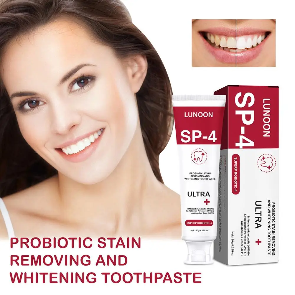 Sip-4 Probiotic Toothpaste Brightening Stain Removing Sp-6 Probiotic Toothpaste Fresh Breath Teeth Whiten Toothpaste 100g/120g thumbnail 4