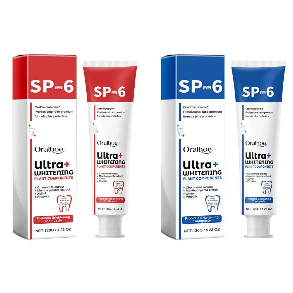 Sip-4 Probiotic Toothpaste Brightening Stain Removing Sp-6 Probiotic Toothpaste Fresh Breath Teeth Whiten Toothpaste 100g/120g thumbnail 6