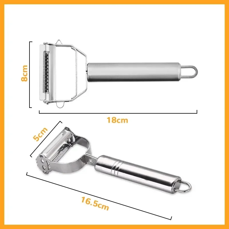 Multifunctional Kitchen Peeler Vegetable Fruit Peeler Stainless Steel Durable Potato Slicer Household Shredder Carrot Peeler thumbnail 6