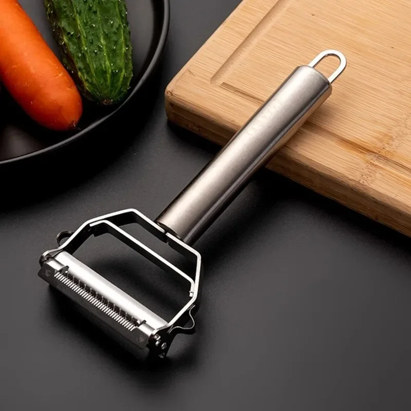 Multifunctional Kitchen Peeler Vegetable Fruit Peeler Stainless Steel Durable Potato Slicer Household Shredder Carrot Peeler thumbnail 3