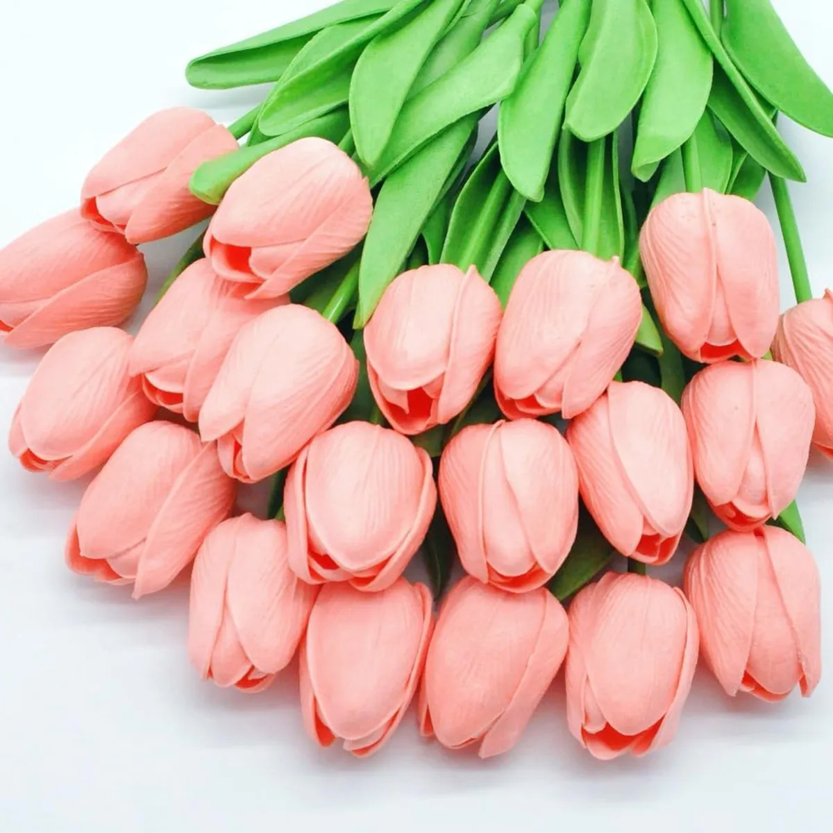 10Pcs Artificial Flower Realistic Touch Tulip Scrapbooking Vase Home Decor Wedding Garden Arch Garland  Mother's Day Bouquet diy thumbnail 6