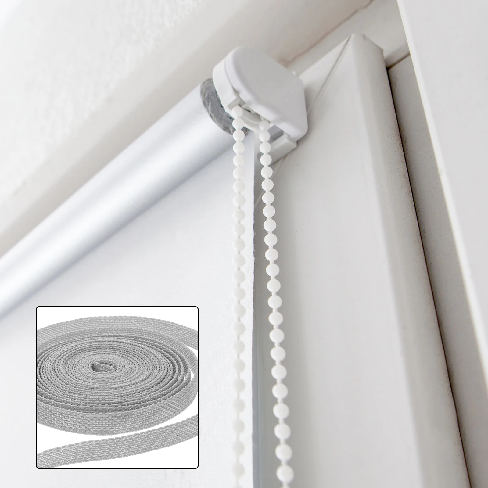 2 Rolls 5M Curtain Strap Blinds Shades Curtains Tie Backs Holdback Straps Window Treatment Replacement Home Decor thumbnail 3