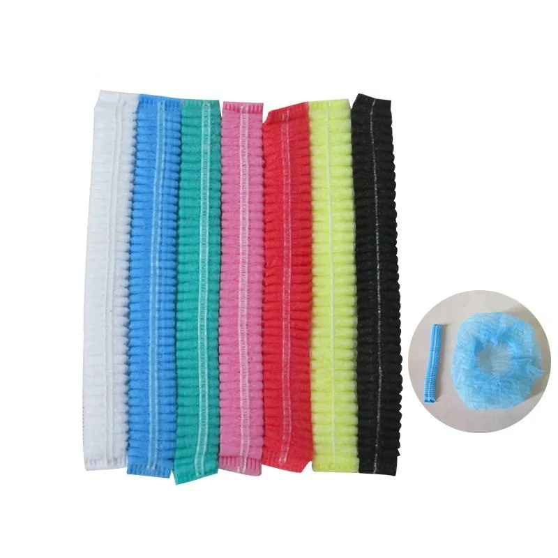 100pcs/Pack Disposable Hair Head Covers Net Bouffant Dustproof Anti Dust Caps Breathable Shower Bathing Hats Kitchen thumbnail 4