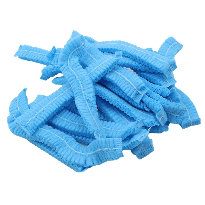 100pcs/Pack Disposable Hair Head Covers Net Bouffant Dustproof Anti Dust Caps Breathable Shower Bathing Hats Kitchen thumbnail 5