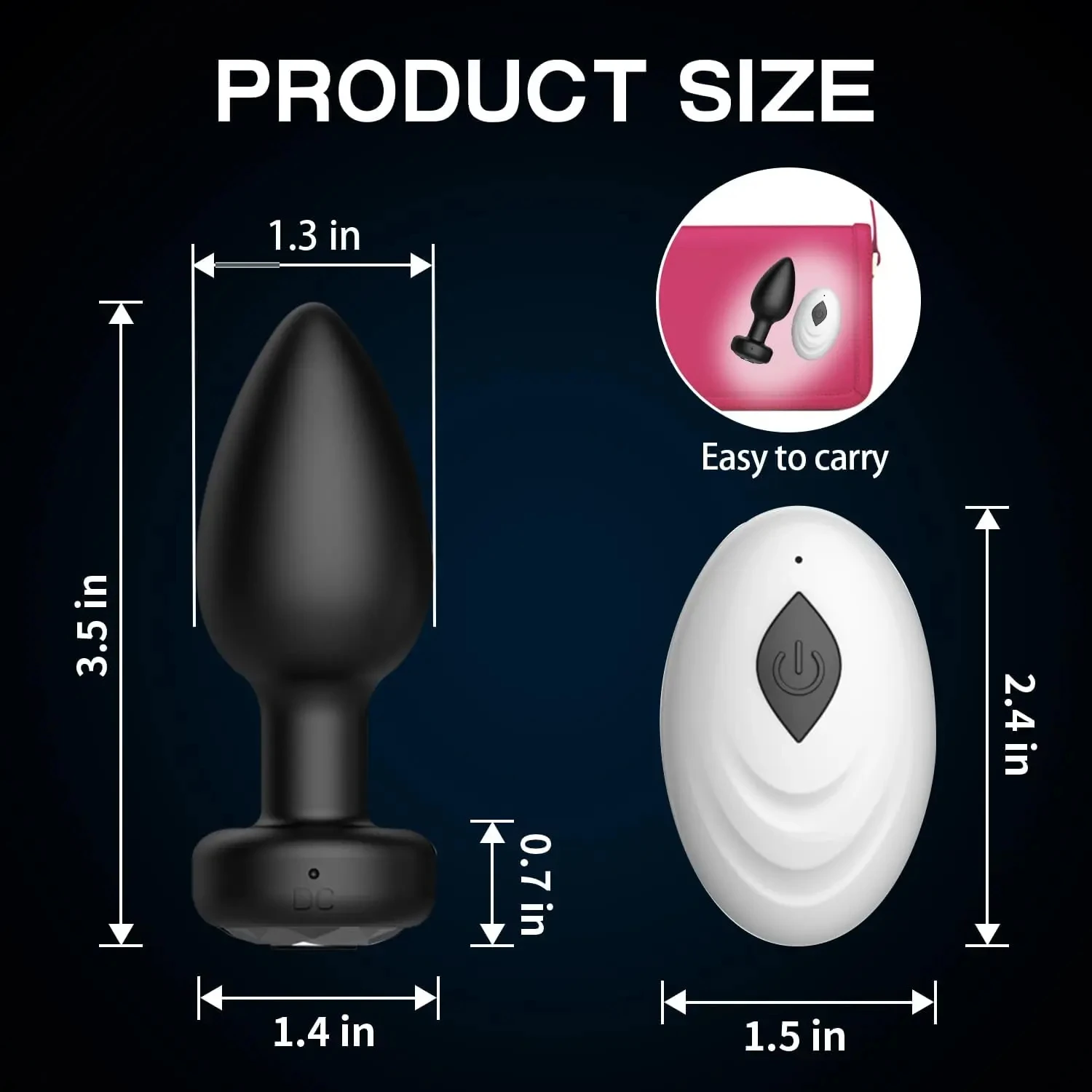 10 Speeds Anal Plug Vibrator Remote Control Butt Plug Men Prostate Massage Female Masturbator Adult Sex Toys for Women Men Gay thumbnail 6