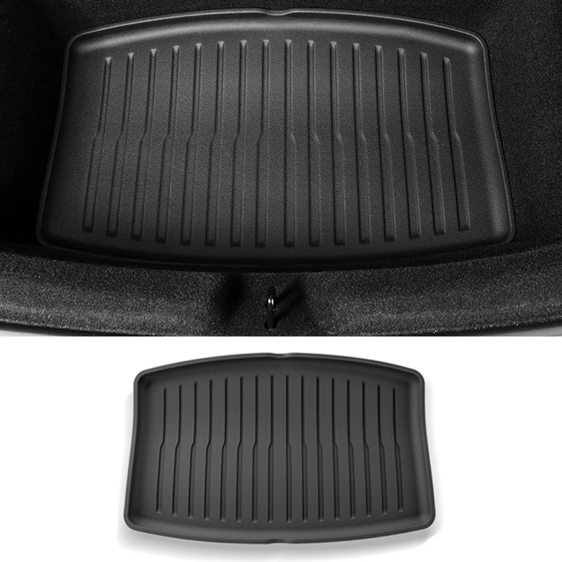 for Tesla Model 3+ Highland 2024-2026 Car Front Rear Trunk Mats TPE Lower Trunk Storage Protective Cargo Liner Anti Dirty Pads thumbnail 5