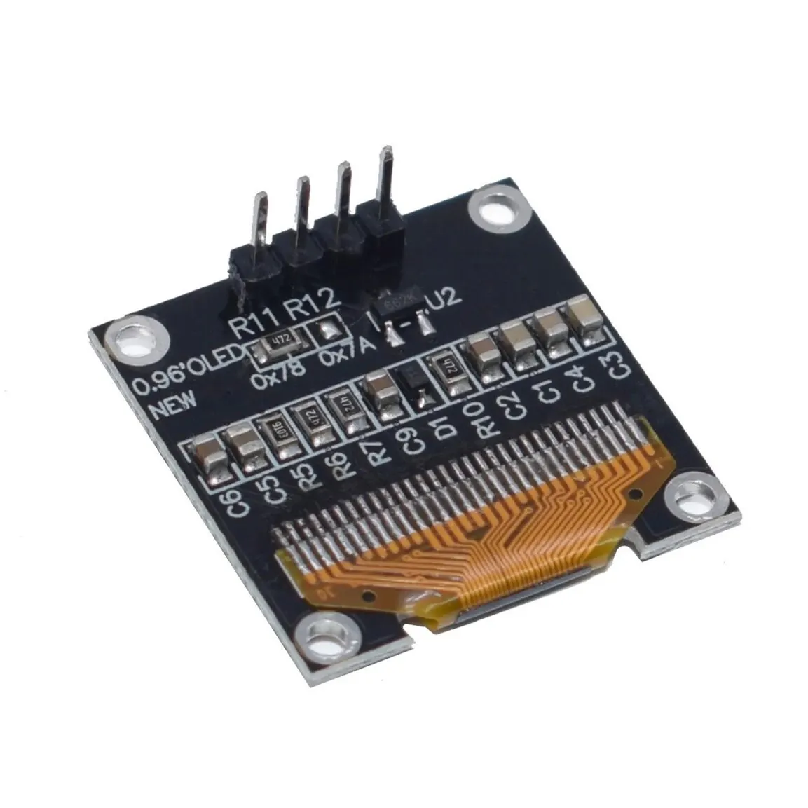 0.96 Inch OLED IIC Serial White OLED Display Module 128X64 I2C SSD1315 12864 LCD Screen Board for Arduino thumbnail 2