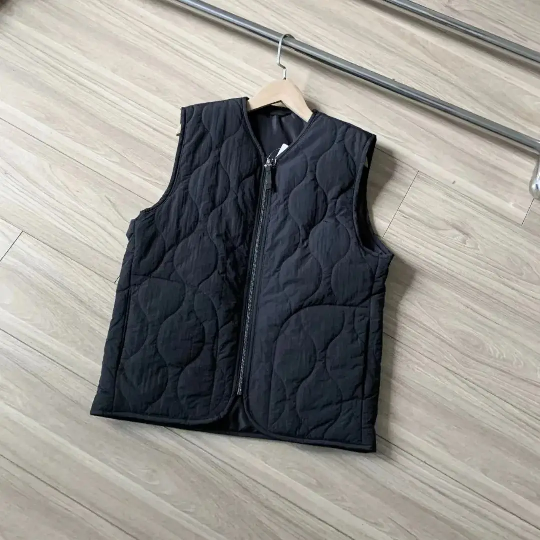 Winter Mountain Style Gourd Pattern Cotton Padded Windproof Waterproof Vest Casual Lightweight Thin Cardigan Sleeveless Jacket thumbnail 4
