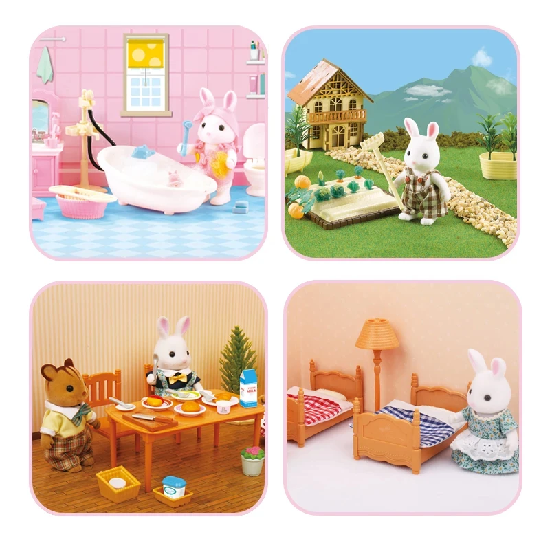 1:12Dollhouse Miniature Furniture Toys Set DIY Forest Family Kids Girls Pretend Play Furniture Toys Gift for Christmas Birthday thumbnail 3