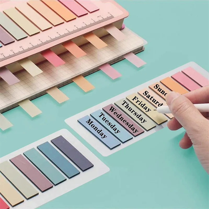 Morandi Colors Sticky Note Tabs for Book Annotation, File Classification Index Stickers, for School and Office Supplies thumbnail 3