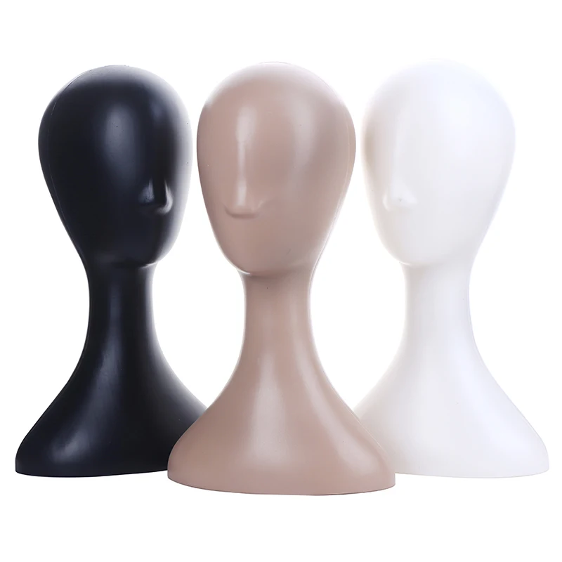 Pro Female Plastic Abstract Mannequin Manikin Head Model Wig Hat Hair Display Stand Holder thumbnail 4