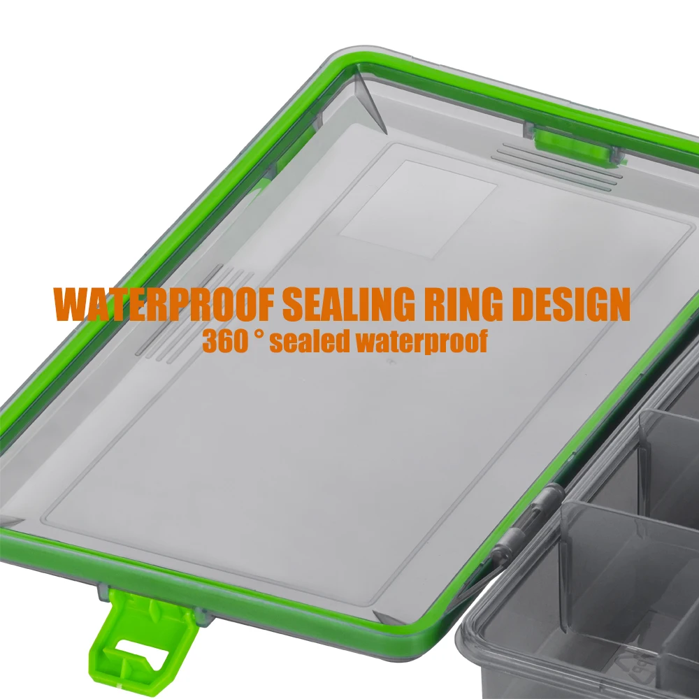 SAMOLLA Fishing Tackle Waterproof Box Lure Storage Lure Hook Boxes Baits Container Storage Case Fishing Accessories thumbnail 4