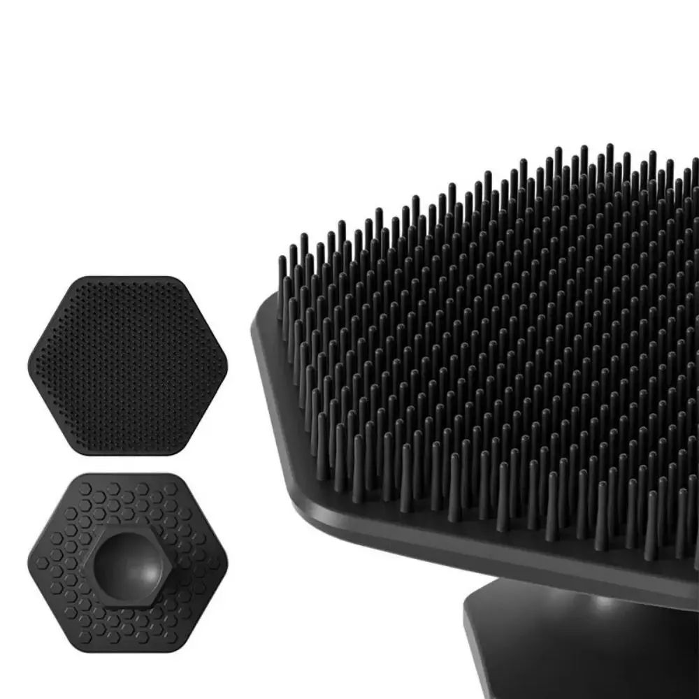 Alwafore Facial Cleaning Brush Scrubber Silicone Miniature Face Deep Clean Shave Massage Face Scrub Brush Face Cleaner For Men thumbnail 3