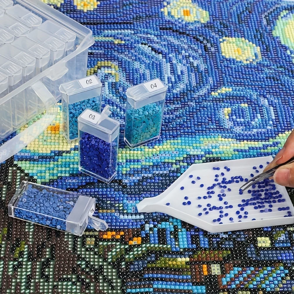 1Pcs124 Grid 5D Diamond Painting Storage Box Diamond Embroidery Tool Accessories Storage Box thumbnail 5