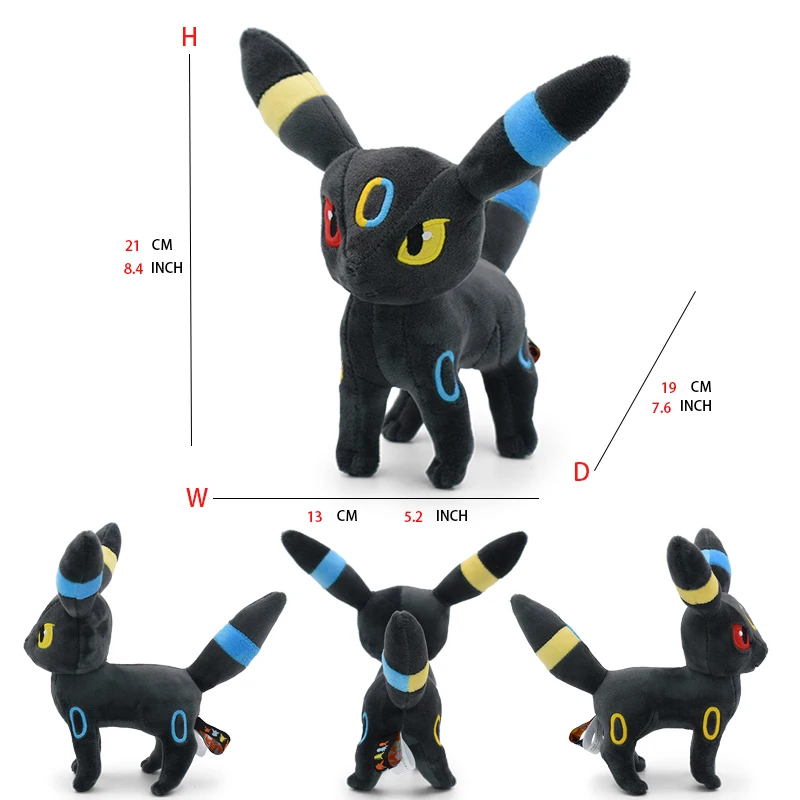 Leafeon Vaporeon Glaceon Sylveon Espeon Umbreon Vaporeon Sylveon Plush Toys Game for Collectible Gift,Soft Plushies Stuffed thumbnail 4