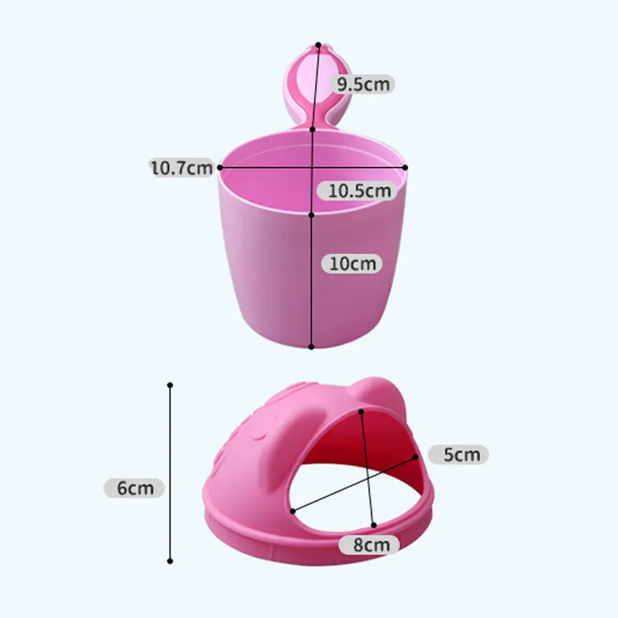 Baby Shampoo Cup Cute Cartoon Bear Toddle Shower Spoons Multifunction Kids Toothbrush Cup Shower Head Washing Hair Cup Bath Tool thumbnail 6
