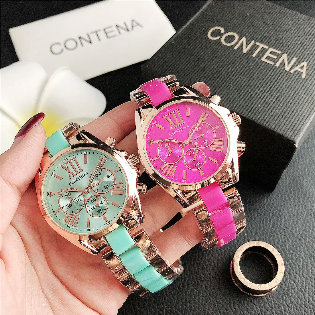 Luxury Top Brand Quartz Women's Watch Fashion Ladies Watch Creative Steel Bracelet Women Wristwatch Female Clock Gifts for Woman thumbnail 2