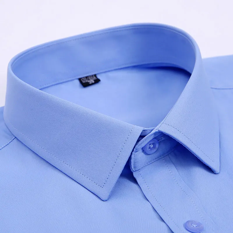 Spring New Men's Striped long-sleeved Shirt Non-ironing Anti-wrinkle Comfortable Breathable Business Casual Fashion Slim Fit thumbnail 5