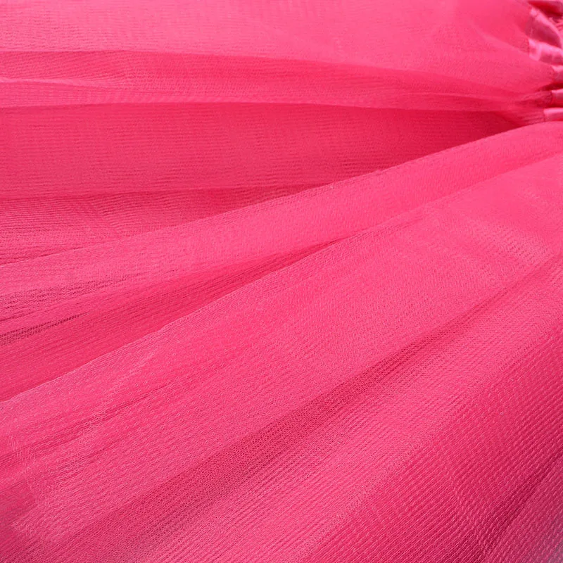 Girl Elastic Ballet Dancewear Tutus Mini Skirt For Birthday Party Dance 3 Layer Tulle Tutu Skirt for Kids Princess 2-8Y Girls thumbnail 4