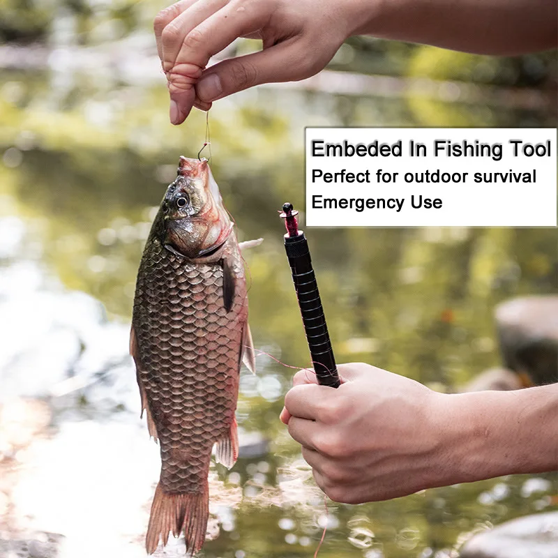 10-IN-1 Multi Function Portable Self Defense Pen Outdoor Survival Tool Fishing Whistle/Compass/Wrench/Screwdriver/Window Breaker thumbnail 2