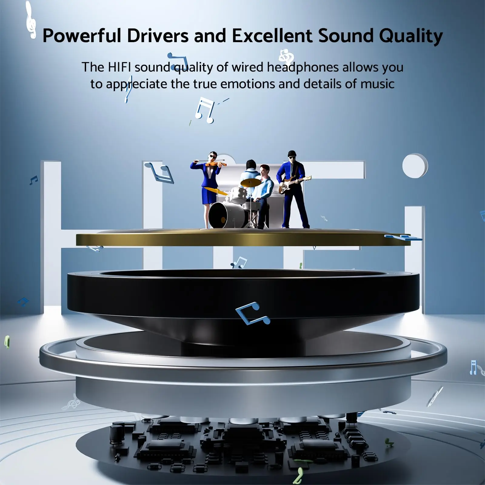 For Samsung Headphones HiFi Bass Stereo Volume Control With Mic USB Type C 3.5mm Wired Eadphone For Galaxy S25 S24 S23 S22 Ultra thumbnail 2
