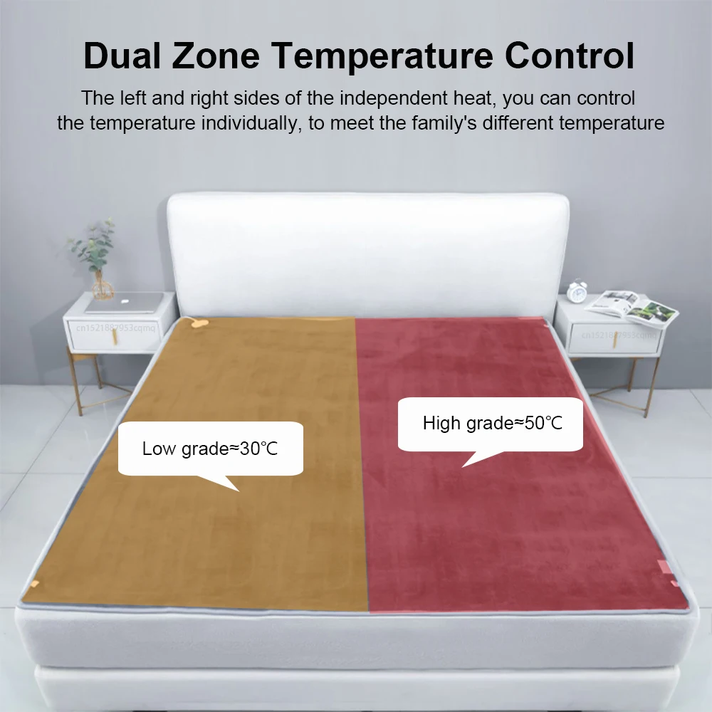 Electric Blanket 220V Thicker Automatic Thermostat Electric Heating Blanket Body Warmer Thermal Mattress for Room Blanket heated thumbnail 3