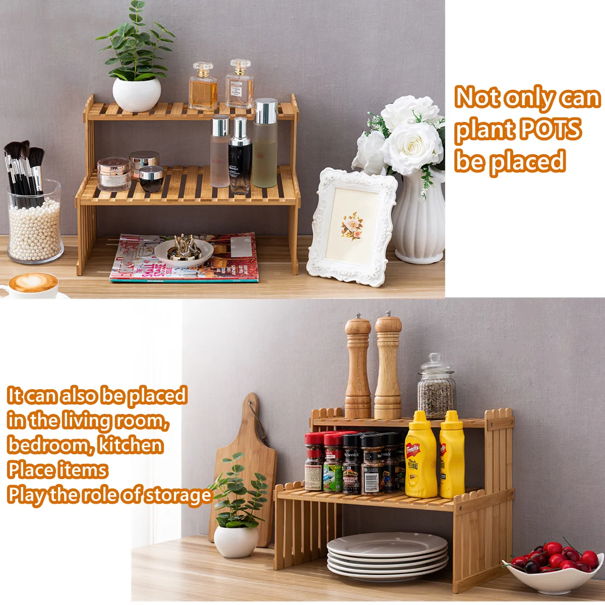 Indoor Plants Holder Wood Shelf Pot Organizer Bookshelf Balcony Bay Window Small Plant Flower Rack Storage Flower Pot Shelves thumbnail 4