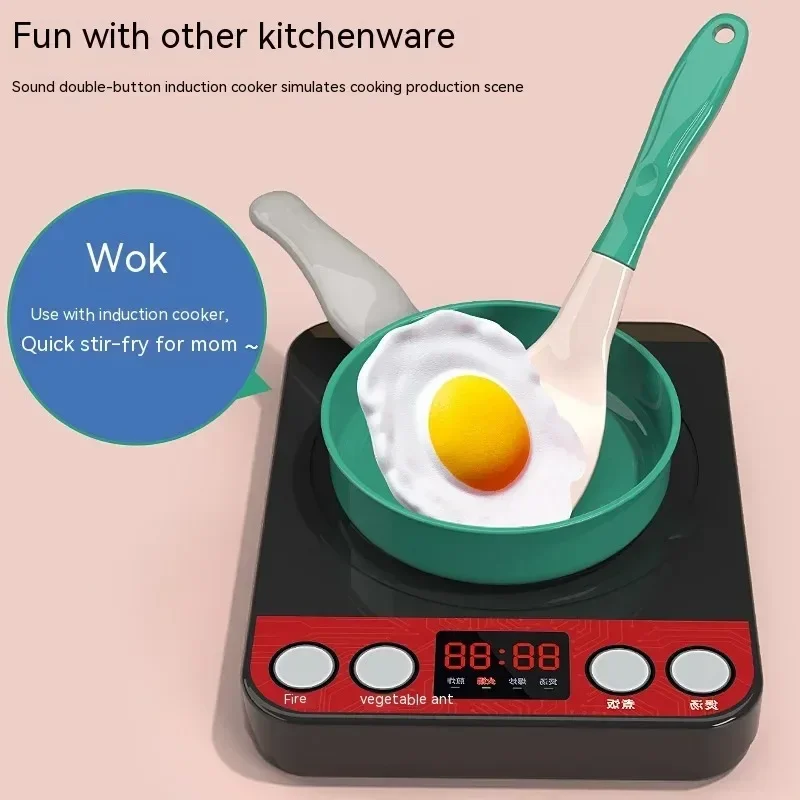 Kids Kitchen Toys Set 92/69/59 PCS Play Kitchen Accessories Kit with Play Pots Pretend Food Cooking Toy Toddler Girls Boy Gift thumbnail 5