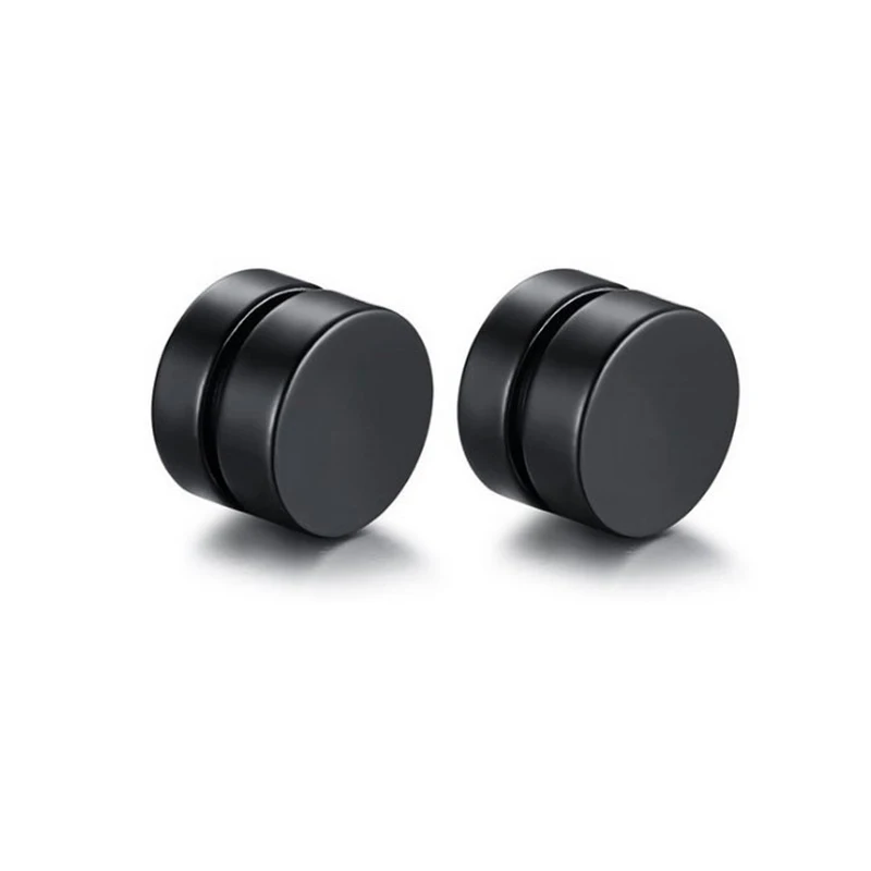 Men's Fashion Hip Hop Personalized Magnetic Stainless Steel False Earrings thumbnail 6