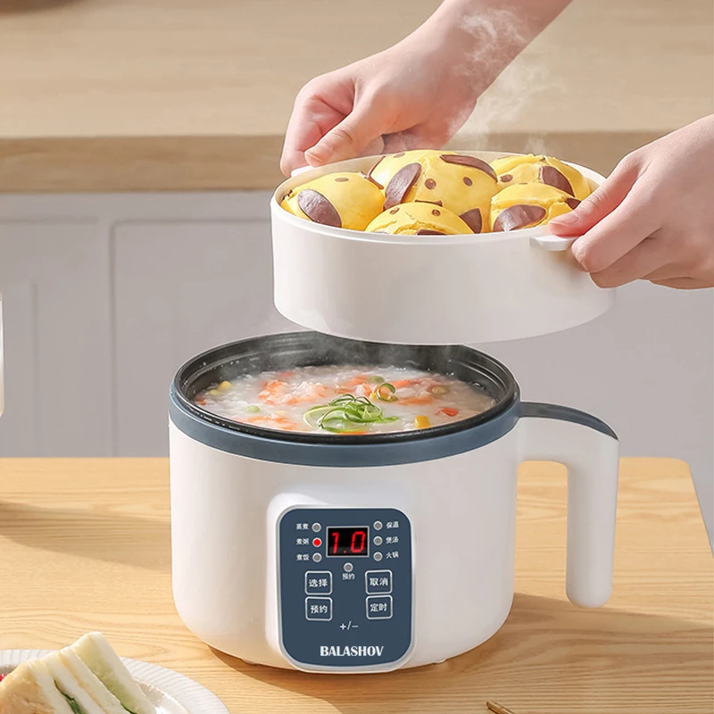 Mini Electric Rice Cooker Single Double Layer Intelligent Automatic Home Kitchen Cooker 1-2 People MultiCooker Steamed Rice Pot thumbnail 5
