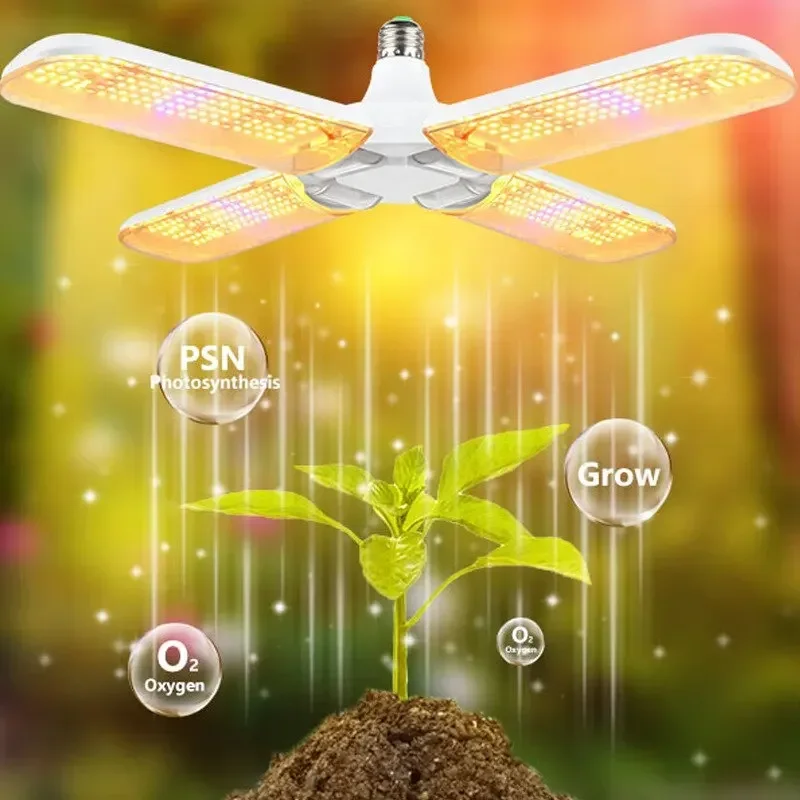 E27 Full Spectrum Grow Light 24W 36W 48W LED Foldable Phyto Lamp SMD2835 Bulb Indoor Plants Bloom Flowering Grow Lamp Garden thumbnail 3