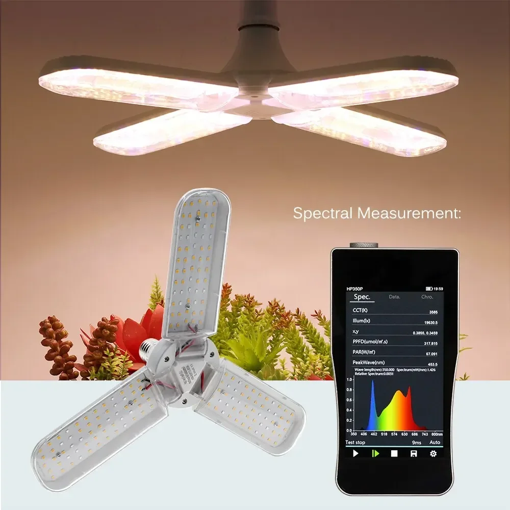 E27 Full Spectrum Grow Light 24W 36W 48W LED Foldable Phyto Lamp SMD2835 Bulb Indoor Plants Bloom Flowering Grow Lamp Garden thumbnail 4