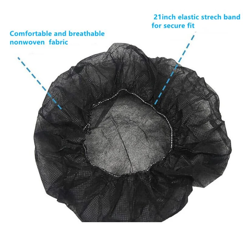 100pcs/Pack Disposable Hair Head Covers Net Bouffant Dustproof Anti Dust Caps Breathable Shower Bathing Hats Kitchen thumbnail 4