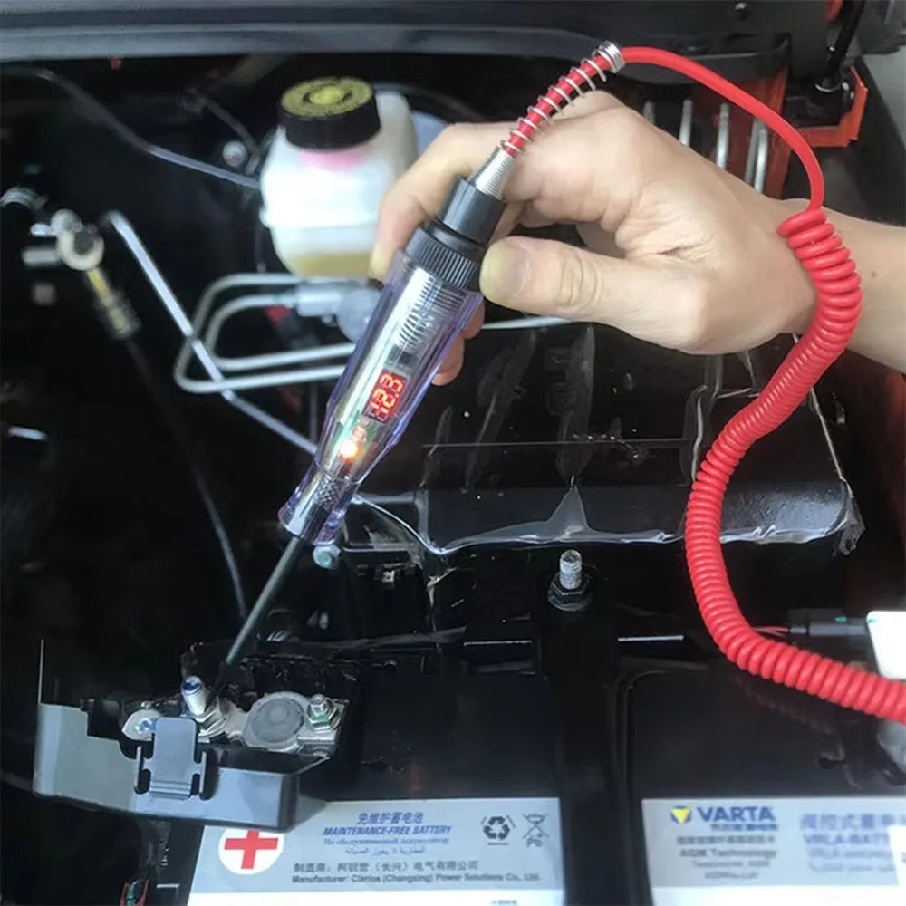 6V 12V 24V Car Truck Voltage Circuit Tester Auto Car Diagnostic Probe Test Pen Light Bulb Electric Measuring Pen Repair Tools thumbnail 2