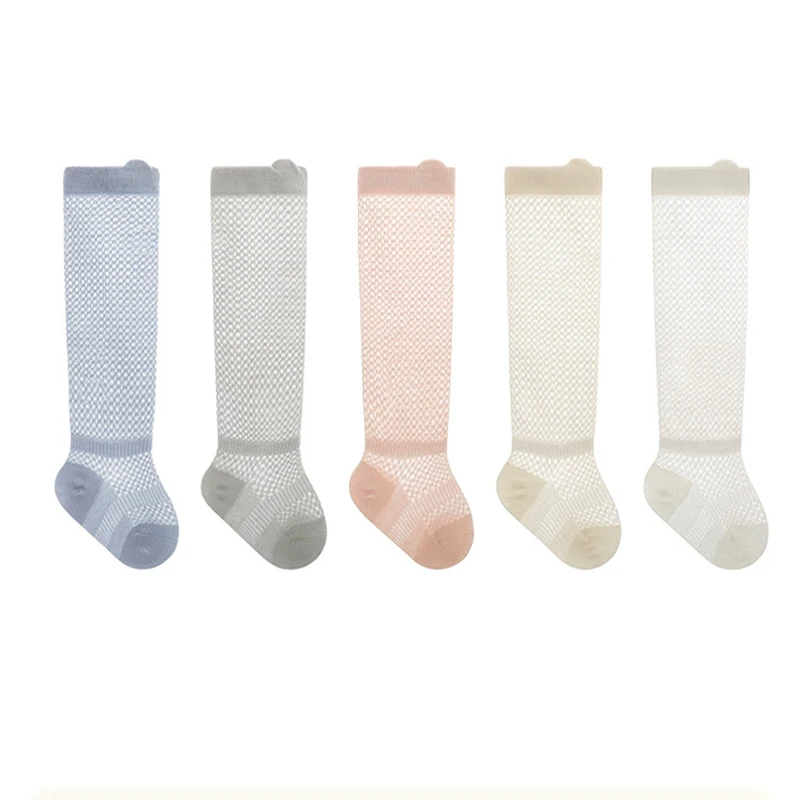 Summer Mesh Thin Baby Stockings Mosquito Baby Long Tube Socks Loose Cuff Boneless Newborn Socks Baby High Knee Socks thumbnail 6