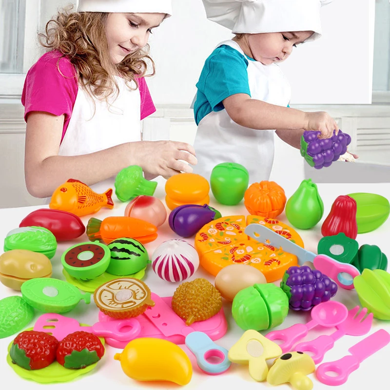 25 PCs Set DIY Fruit Cutting Music Toy Simulation Vegetable Fruit and Vegetable Children's Toy Girl Boy Kitchen Food Set thumbnail 3