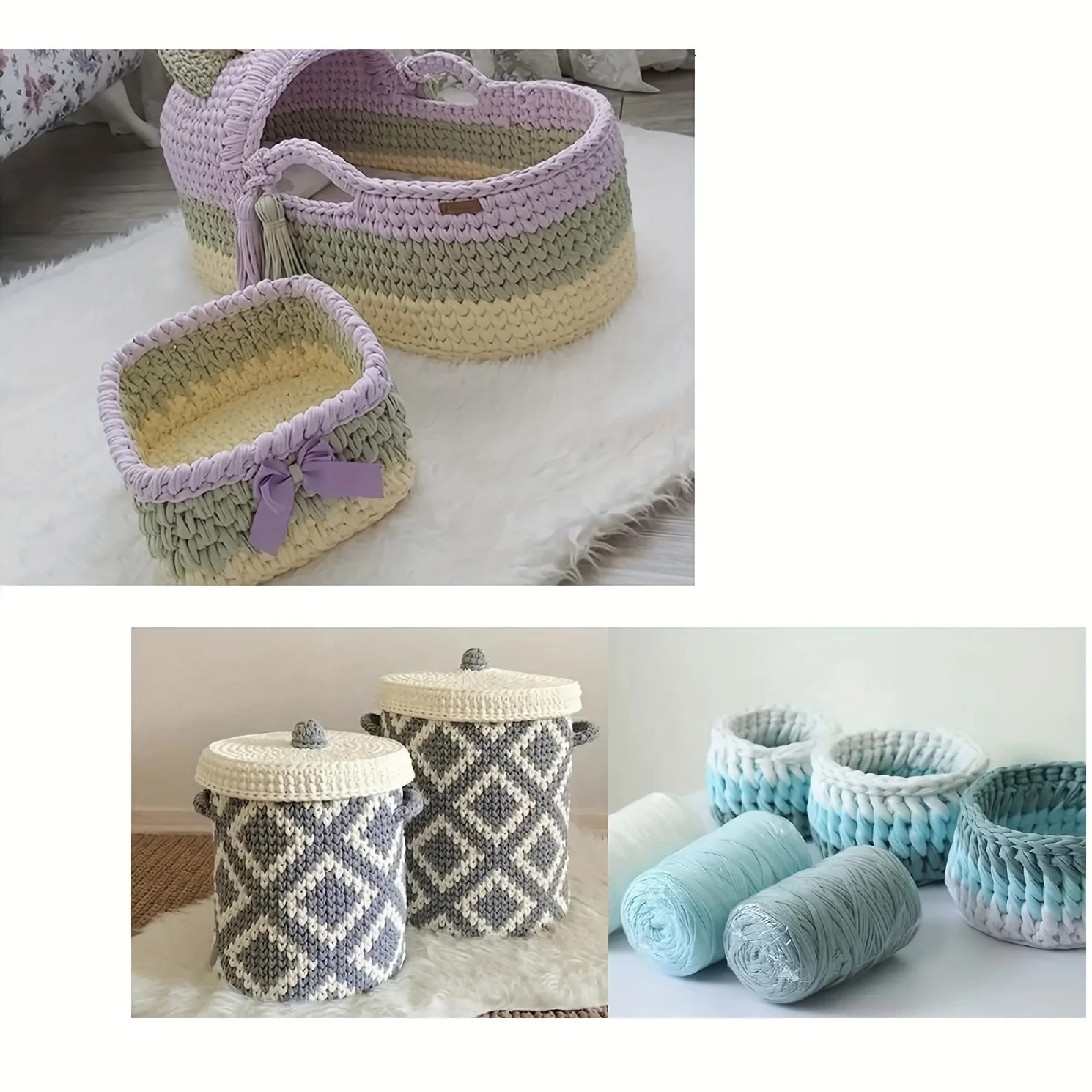 3pcs/set DIY Basket Weaving Supplies Oval Blank Solid Crochet Basket Wood Base Natural Wooden Basket Bottom for Craft Making thumbnail 3