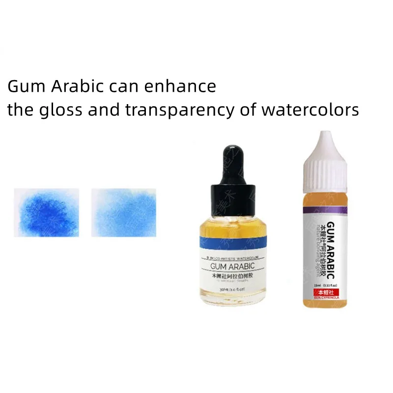 Ox Gall Gum Arabic 15/25ML Watercolor Medium For Painting Art Supplies thumbnail 4