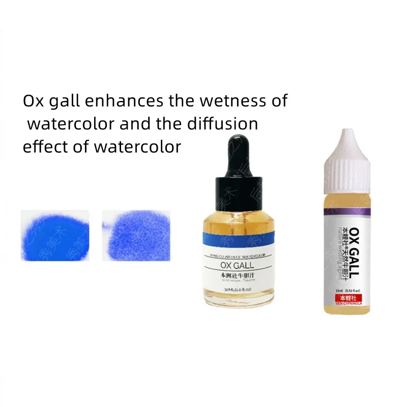 Ox Gall Gum Arabic 15/25ML Watercolor Medium For Painting Art Supplies thumbnail 3