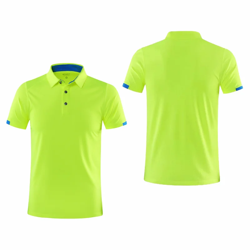 Summer Quick Drying Short Sleeved Polo Shirt Golf Jersey Company Group Breathable Fitness Lapel Sports Sleeved 8-Color Large Top thumbnail 4