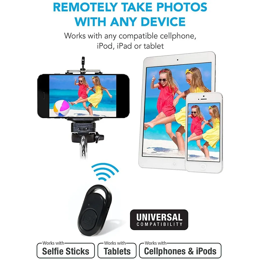 Wireless Remote Shutter Release Phone Tripod Stand Bluetooth-compatible Selfie Stick Remote Control Shutter Camera Controller thumbnail 3