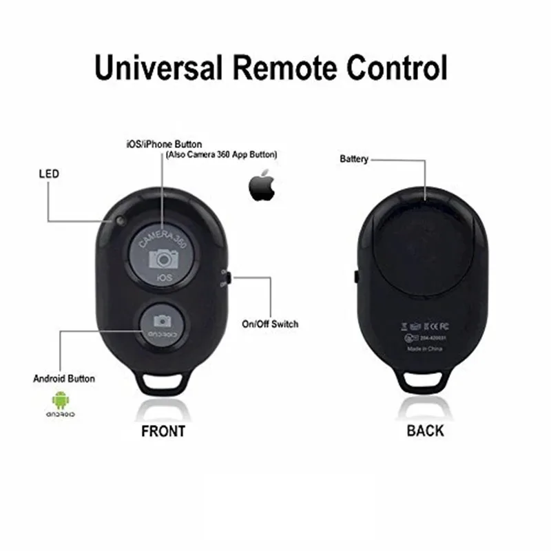 Wireless Remote Shutter Release Phone Tripod Stand Bluetooth-compatible Selfie Stick Remote Control Shutter Camera Controller thumbnail 6