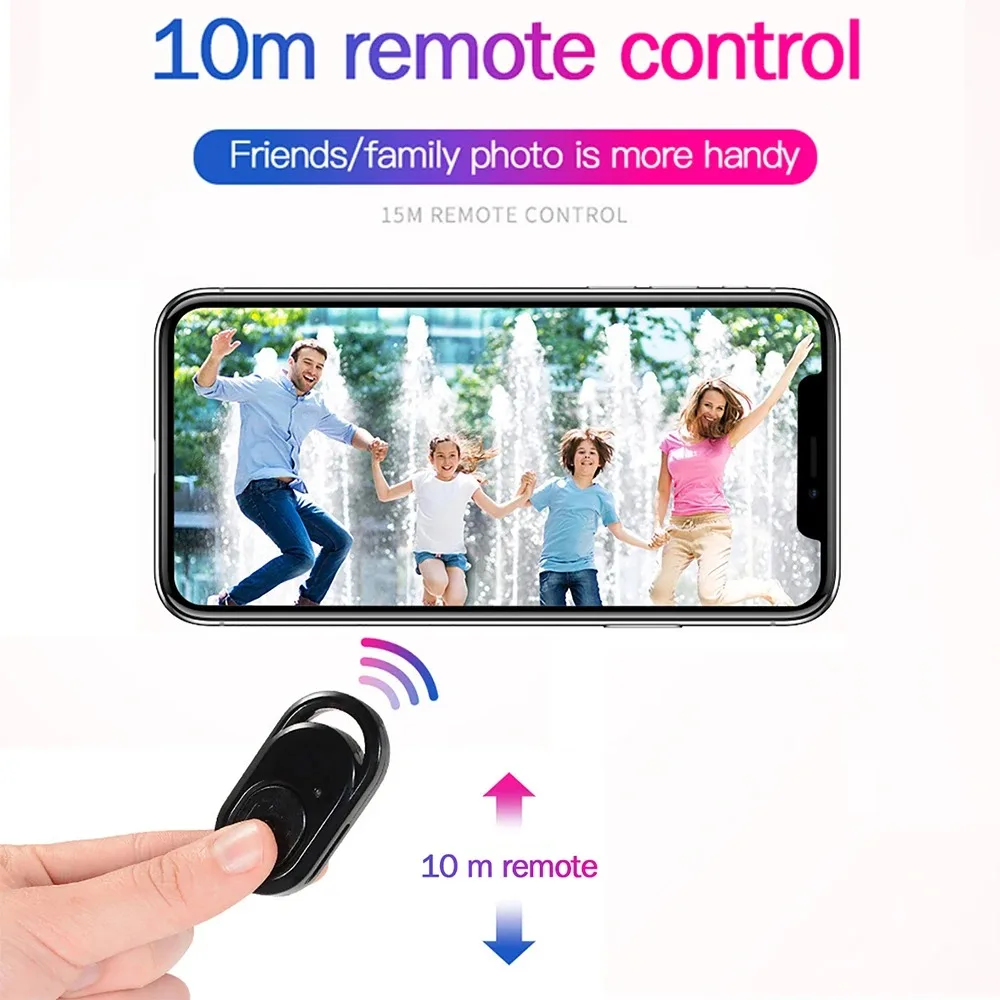 Wireless Remote Shutter Release Phone Tripod Stand Bluetooth-compatible Selfie Stick Remote Control Shutter Camera Controller thumbnail 4