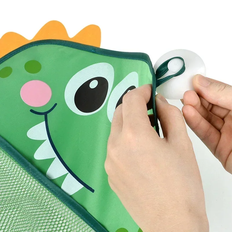Baby Shower Toy Cute Duck Frog Net Toy Storage Bag Strong Suction Cup Baby Shower Game Bag Bathroom Organizer Water Toy thumbnail 4