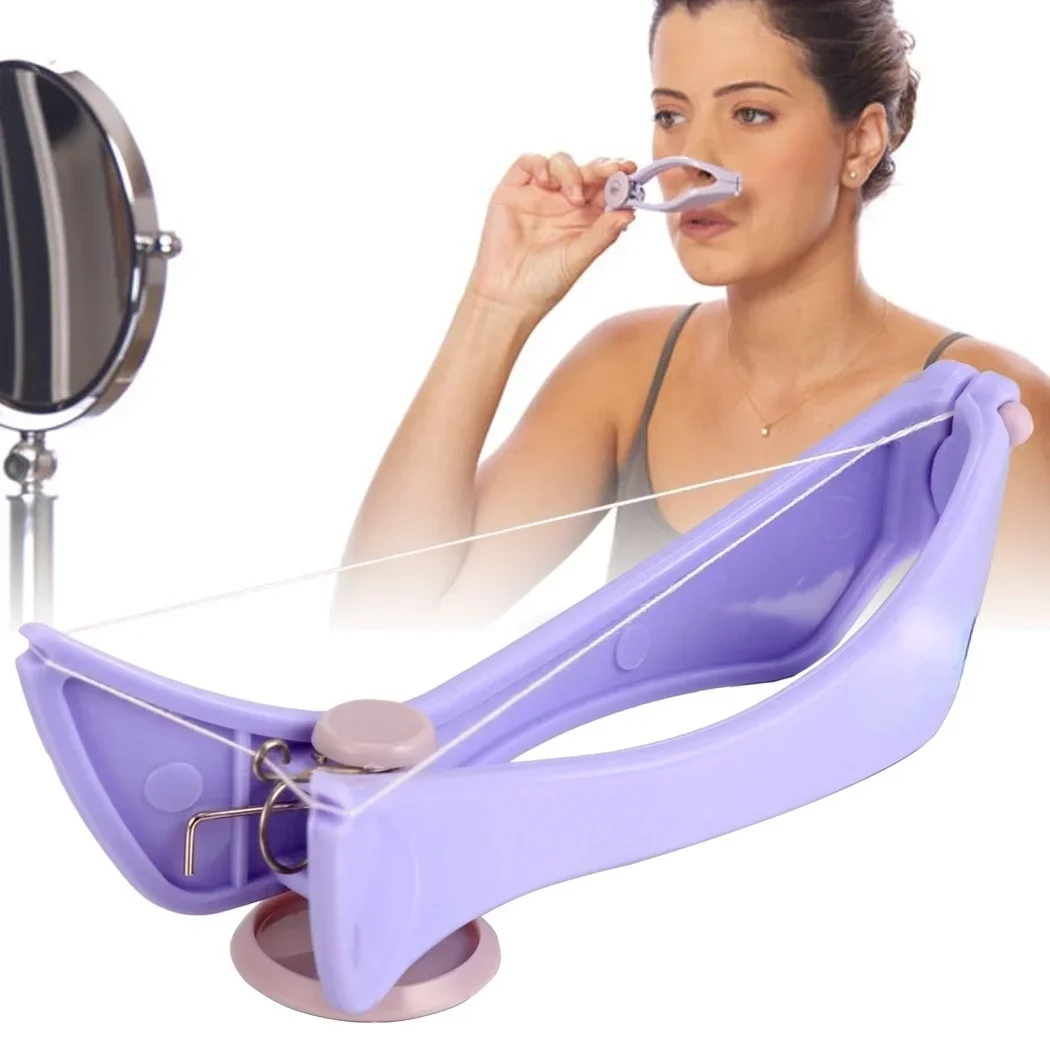 Portable purple facial hair remover with facial threading for beauty purposes thumbnail 4