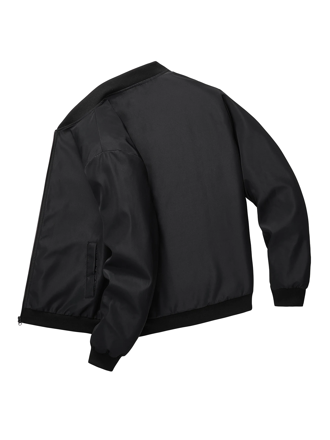 2024 Spring and Autumn New Baseball Collar Short Loose Solid Color Jacket Men's Business Casual Thin Coat Trend thumbnail 2