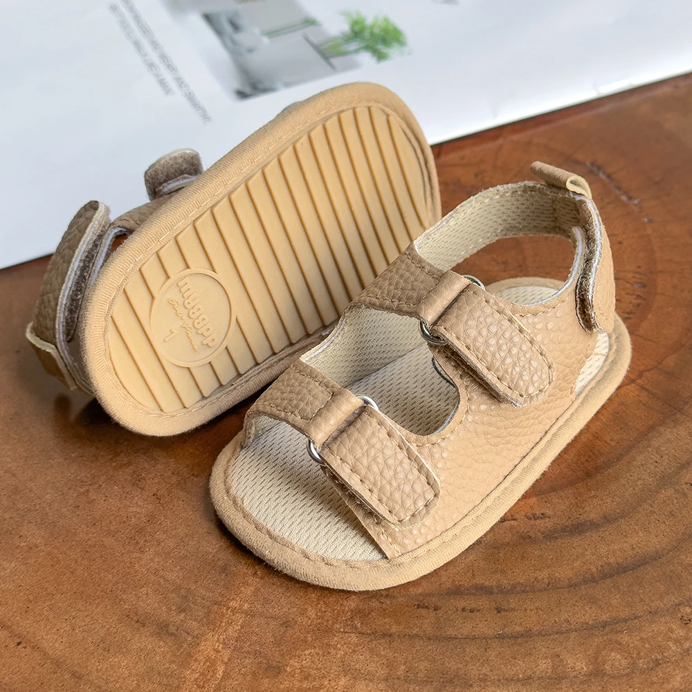 Baby Boys Girls Summer Sandals Closed-Toe Infant Soft Rubber Sole Outdoor Shoes for Toddler First Walkers thumbnail 4