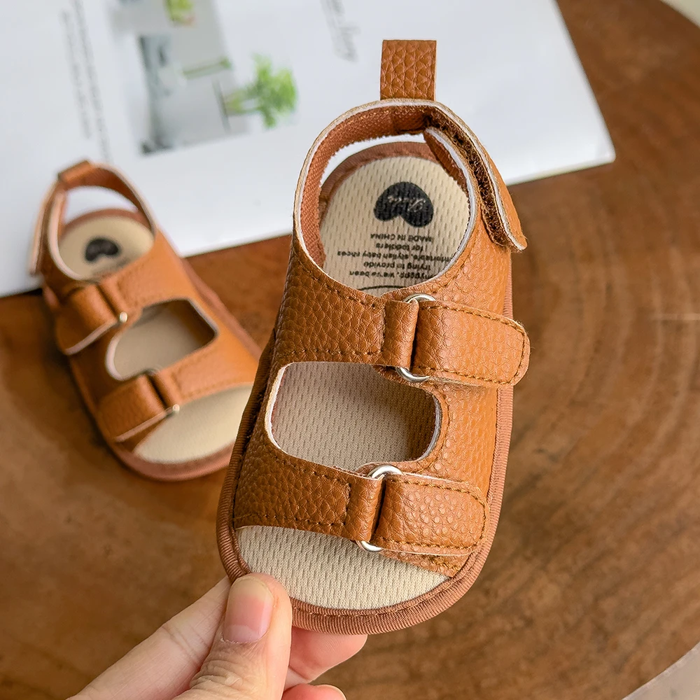 Baby Boys Girls Summer Sandals Closed-Toe Infant Soft Rubber Sole Outdoor Shoes for Toddler First Walkers thumbnail 6